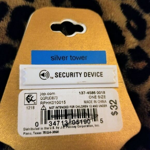 !!NWT Monet 18" Silver Tower Necklace - Picture 7 of 8